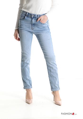 Jeans aus Baumwolle mit Taschen - ph 1