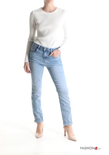 Jeans aus Baumwolle mit Taschen - ph 5