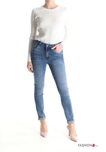 skinny Jeans aus Baumwolle mit Taschen - ph 5