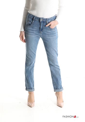 Cotton Jeans with pockets