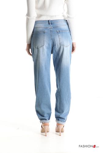 Jeans in Cotone wide leg con tasche - ph 2
