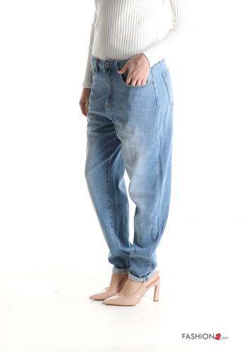 Jeans in Cotone wide leg con tasche - ph 3