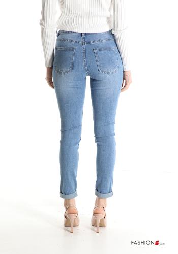 Jeans in Cotone skinny con tasche - ph 2