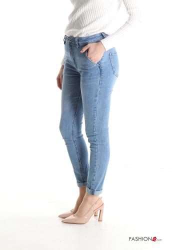 Jeans in Cotone skinny con tasche - ph 3