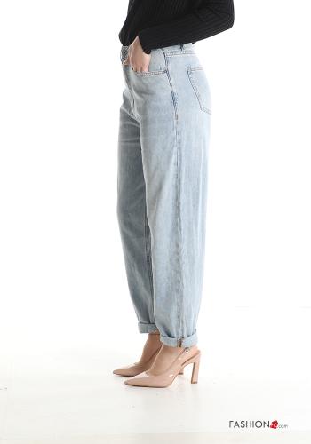 Jeans aus Baumwolle mit Taschen - ph 3