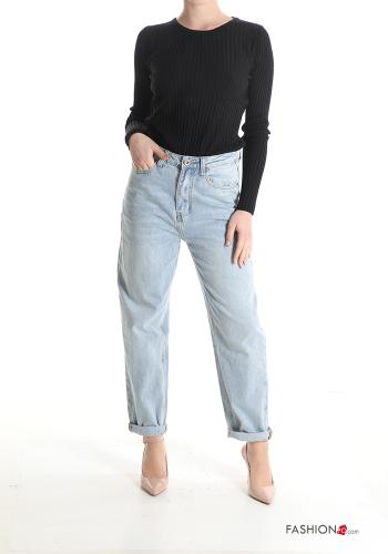 Jeans aus Baumwolle mit Taschen - ph 5