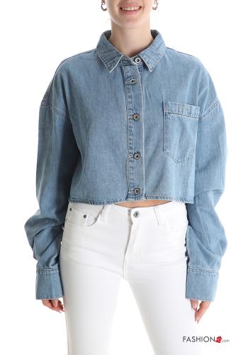 Chemise en Coton en denim avec poches - ph 1