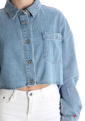 Chemise en Coton en denim avec poches - ph 4