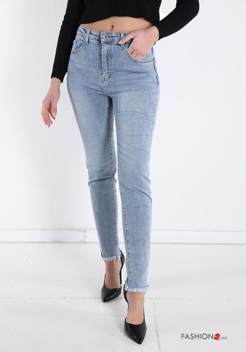 Jeans aus Baumwolle mit Taschen - ph 1