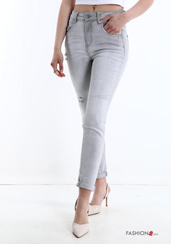 Jeans in Cotone con tasche - ph 1