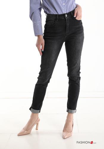 Jeans in Cotone con tasche