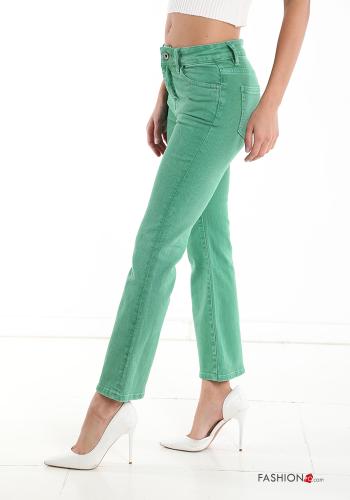 ausgestellte Hose aus Baumwolle - ph 3