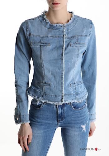 Blusão em Algodão denim com botões - ph 1