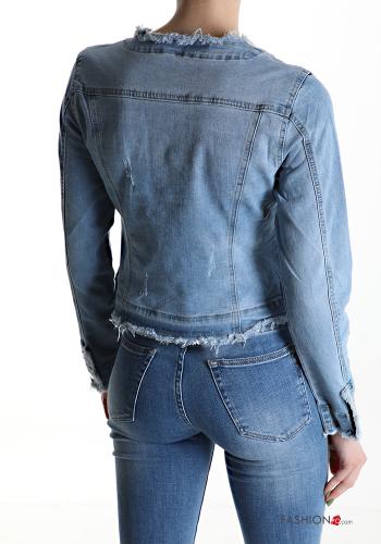 Blusão em Algodão denim com botões - ph 2