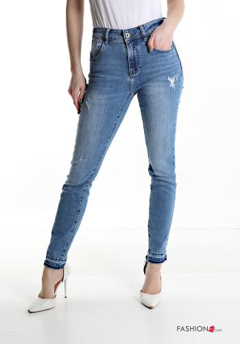 Jeans aus Baumwolle mit Taschen - ph 1