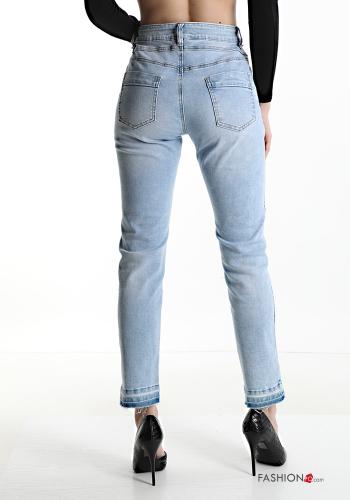 ripped Cotton Jeans with pockets - ph 2