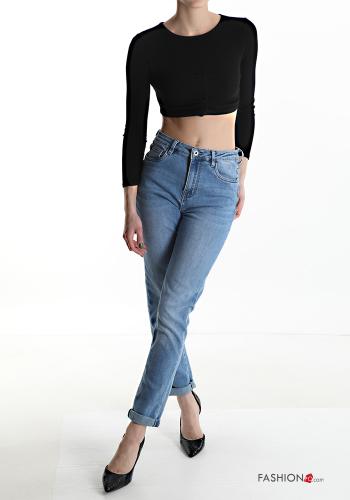 Jeans aus Baumwolle mit Taschen - ph 5