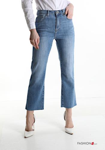 Jeans in Cotone con tasche