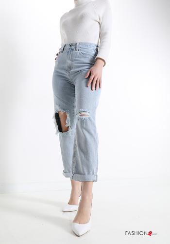 Jeans aus Baumwolle mit Taschen - ph 5