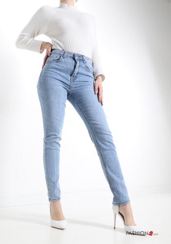 Jeans in Cotone con tasche - ph 5