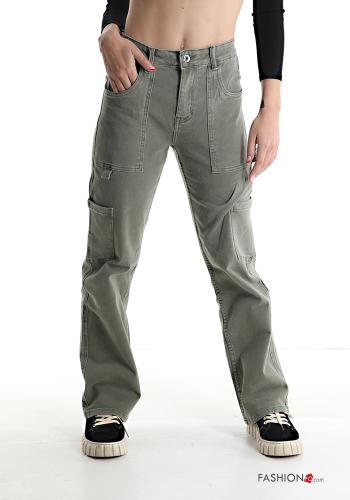 Jeans aus Baumwolle mit Taschen - ph 1