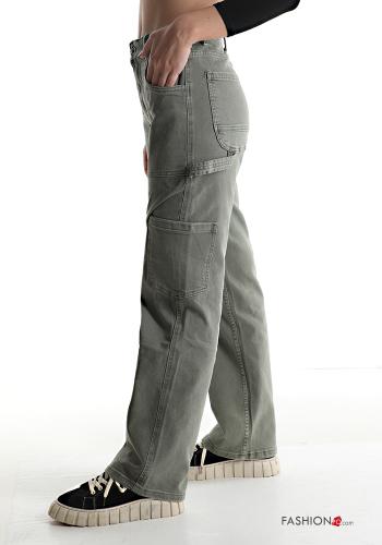 Jeans aus Baumwolle mit Taschen - ph 3