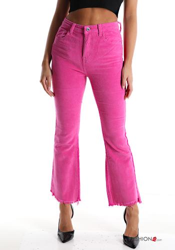 Velvet Cotton Trousers with pockets - ph 1