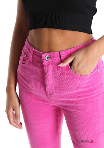 Velvet Cotton Trousers with pockets - ph 4