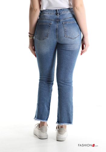 ripped Cotton Jeans with pockets - ph 2