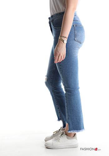 ripped Cotton Jeans with pockets - ph 3