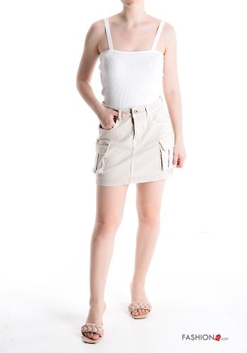 Minigonna in Cotone con tasche - ph 5