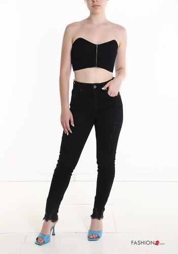 Cotton Jeans with fringe - ph 6