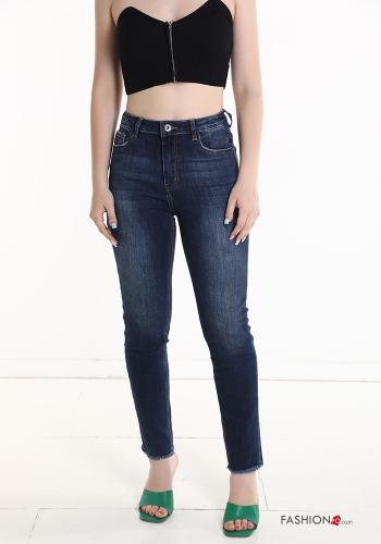 Vaqueros de Algodón con flecos