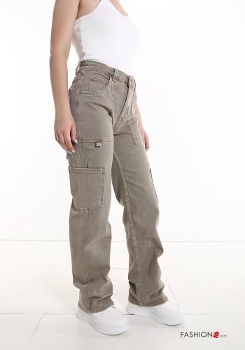 Hose aus Baumwolle mit Taschen - ph 3
