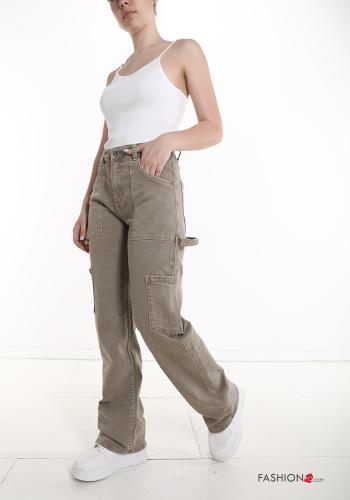 Hose aus Baumwolle mit Taschen - ph 5