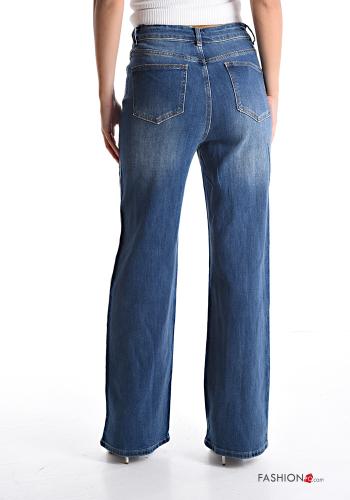 wide leg metallic Jeans with pockets - ph 2