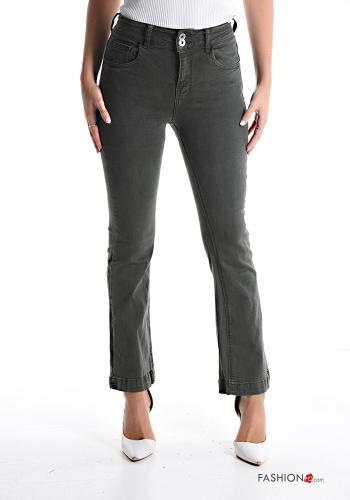 Jeans in Cotone skinny con tasche