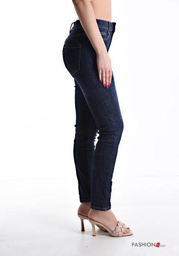 Vaqueros de Algodón tela vaquera skinny con bolsillos con cremallera - ph 3