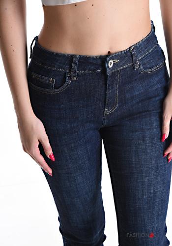 Vaqueros de Algodón tela vaquera skinny con bolsillos con cremallera - ph 4