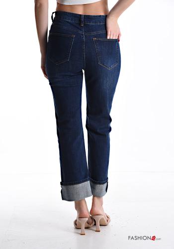 Denim Jeans aus Baumwolle mit Taschen mit Reißverschluss - ph 2
