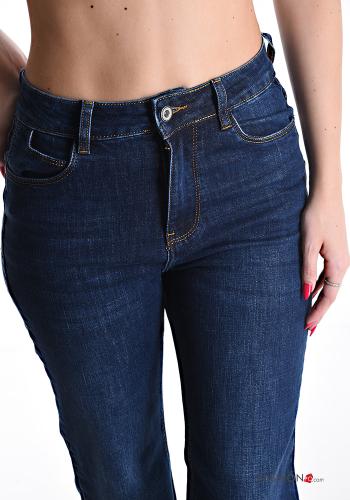 Denim Jeans aus Baumwolle mit Taschen mit Reißverschluss - ph 4