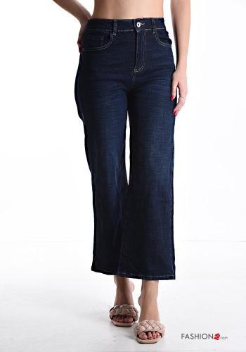 Denim Jeans aus Baumwolle mit Taschen mit Reißverschluss - ph 1