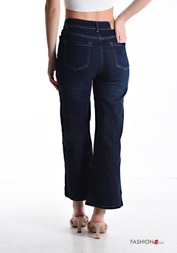 Denim Jeans aus Baumwolle mit Taschen mit Reißverschluss - ph 2