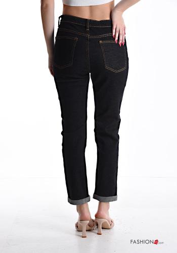 Denim Jeans aus Baumwolle mit Taschen mit Reißverschluss - ph 2