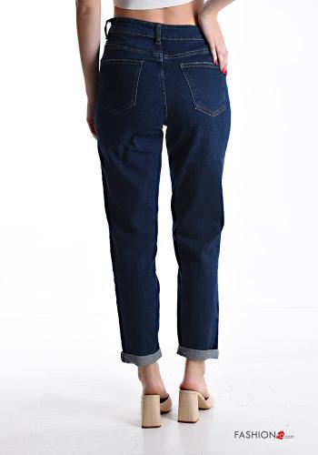 Denim Jeans aus Baumwolle mit Taschen mit Reißverschluss - ph 2