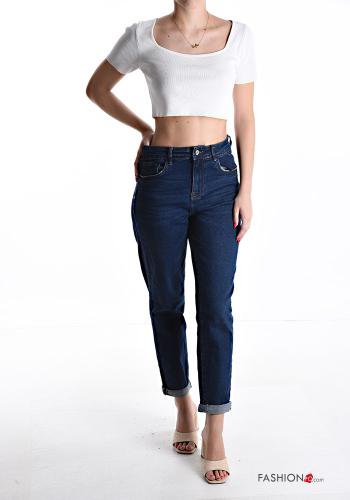 Denim Jeans aus Baumwolle mit Taschen mit Reißverschluss - ph 5