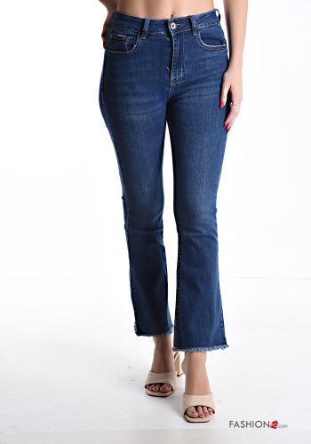 Jeans aus Baumwolle mit Taschen mit Reißverschluss - ph 1