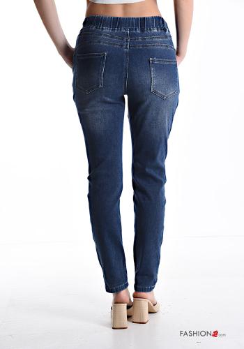 Jeans in Cotone con tasche con elastico - ph 2