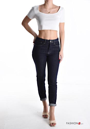 Jeans aus Baumwolle mit Taschen mit Reißverschluss - ph 5