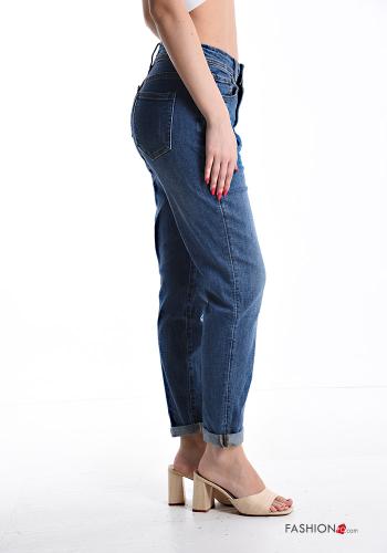 Jeans in Cotone denim con tasche con zip - ph 3